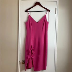 Black Halo pink dress